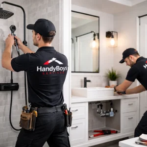 HandyBoys install modern bathroom features